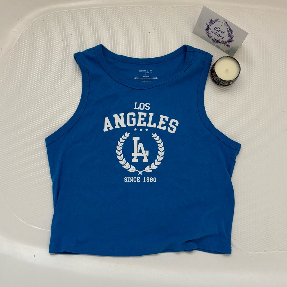 Kids Blue Los Angeles Tank Top